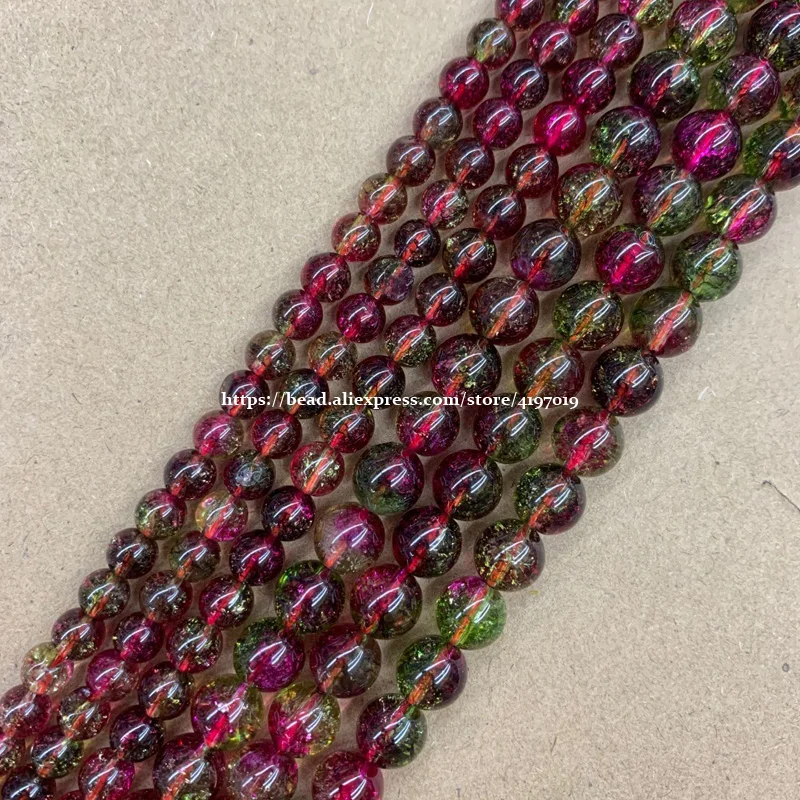 

Бесплатная доставка Окрашенные радужные цвета натуральные кристаллы кварцевые круглые свободные бусины 15 дюймов нитка 6 8 10 12 мм выберите р...