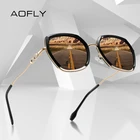 Женские солнцезащитные очки AOFLY, квадратные поляризационные очки с защитой UV400