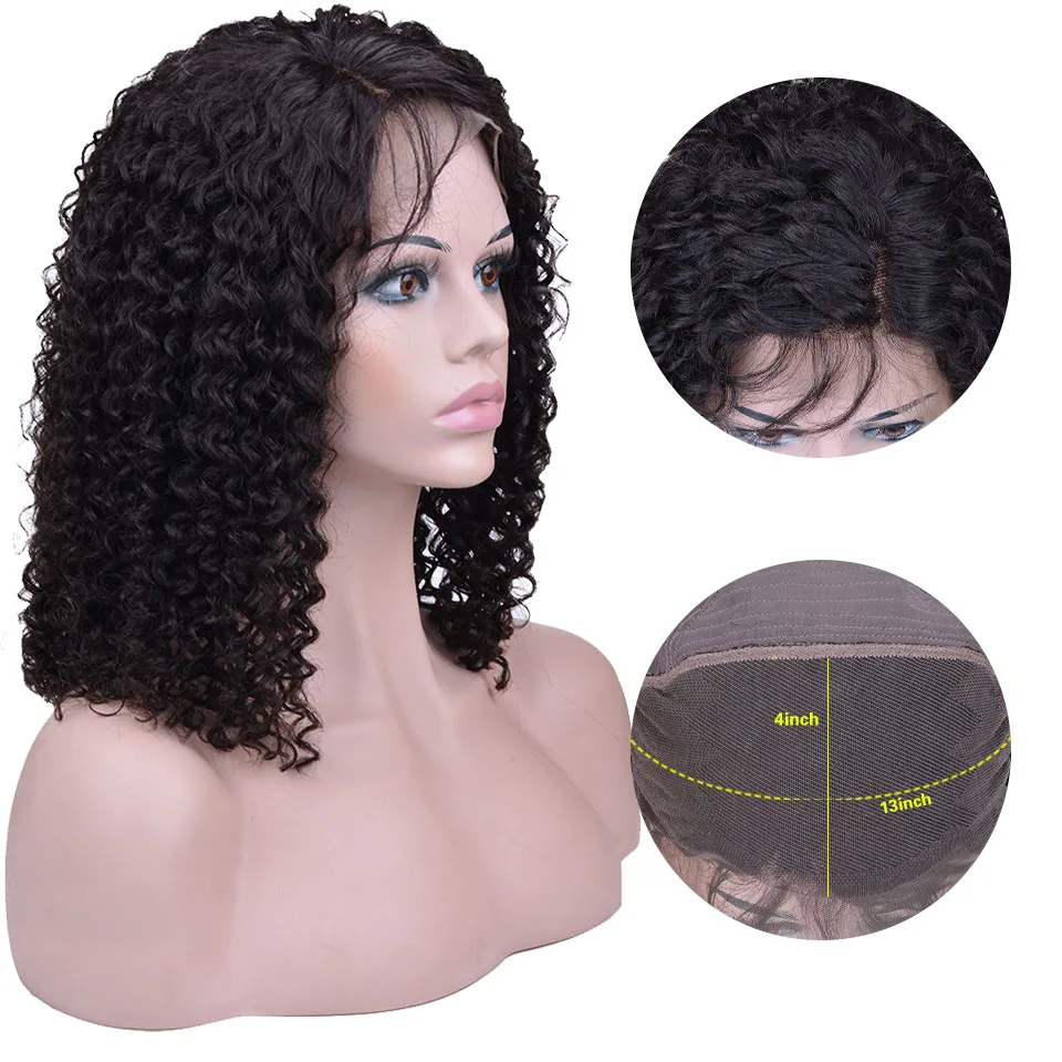 Короткие кудрявые парики из натуральных волос предварительно сорванные с