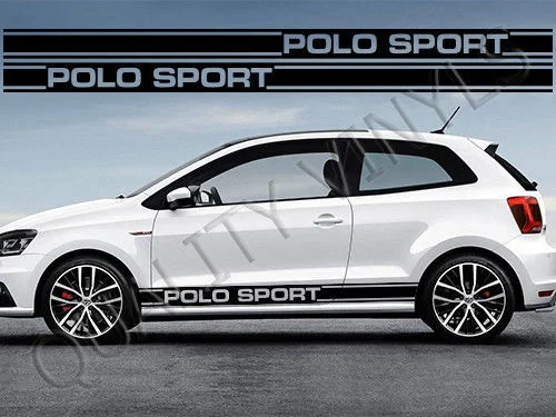 За 1 комплект/2 шт. VW POLO спортивный сторона гонки в полоску VOLKSWAGEN графические