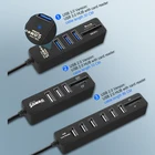 Мини-usb-хаб 2,0, мульти-USB 2,0, USB-разветвитель с 36 портами, концентратор с устройство для чтения карт SD TF, 6 портов, 2,0, адаптер для ПК, аксессуары для ПК