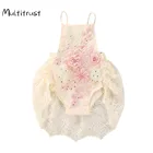 2020 боди с рукавами-бабочками для новорожденных девочек, Кружевное боди с оборками, комбинезон-пачка, наряд принцессы