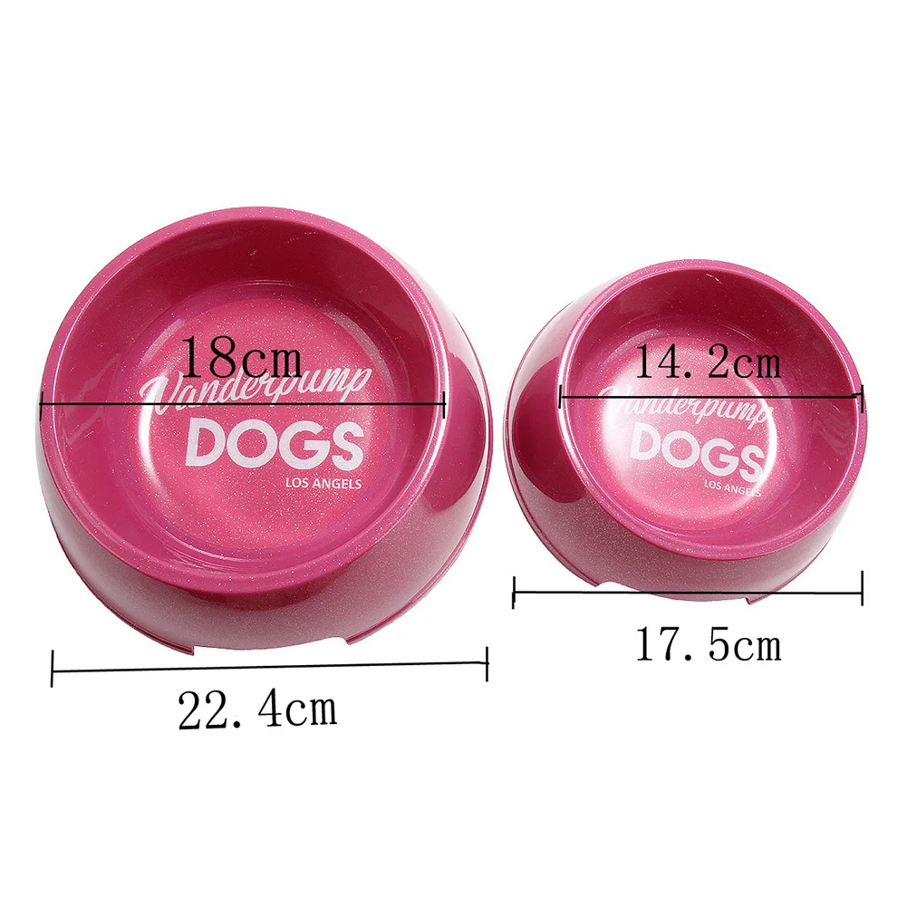

Pet Dog Puppy Anti-skid Water Food Drinking Feeding Bowl Feeder Dish Tableware