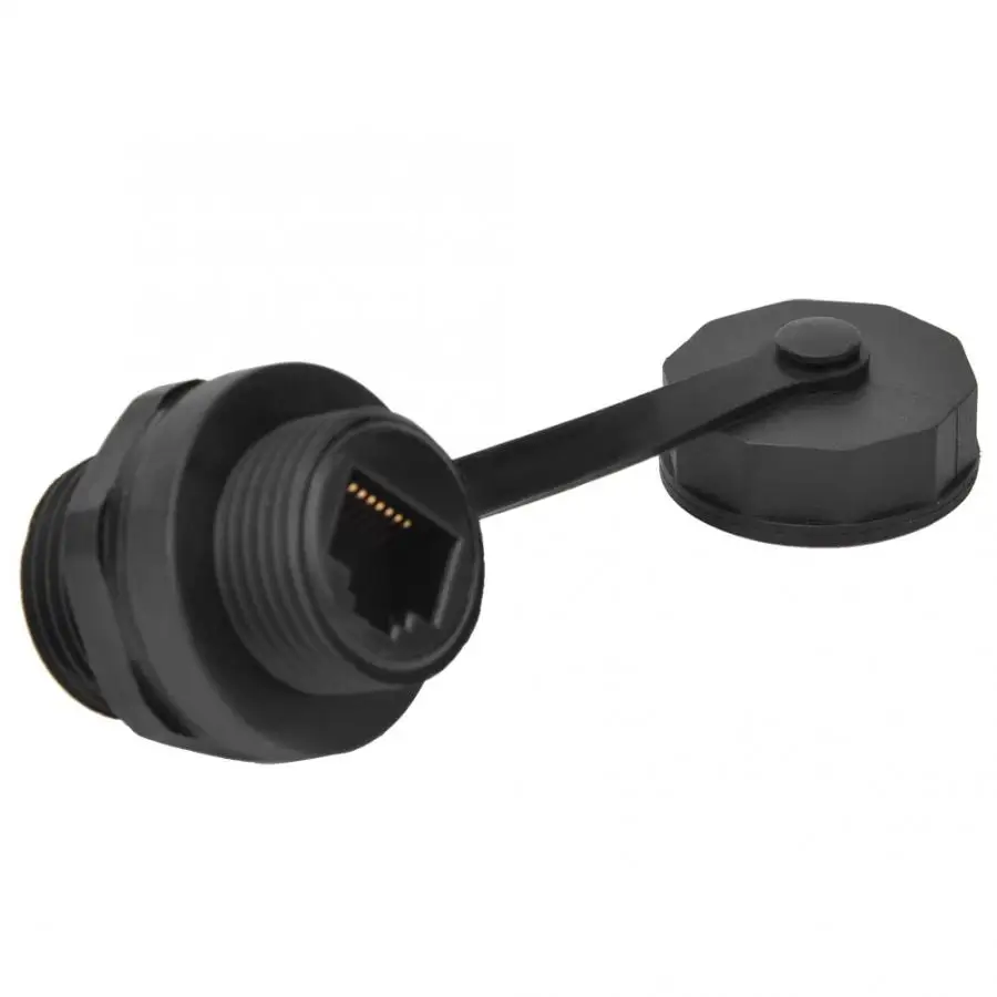 IP67 Водонепроницаемый гнездовой разъем RJ45 CAT5/6 сетевой Кабельный соединитель со