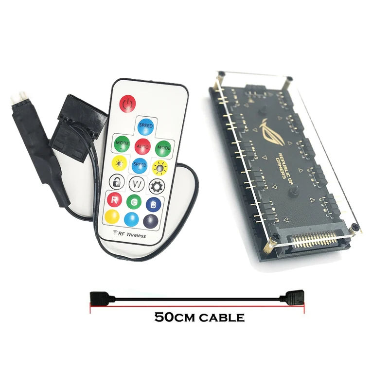 Комплект RGB освещения Molex 4P или SATA питание до 5В 3pin контроллер ARGB используется для