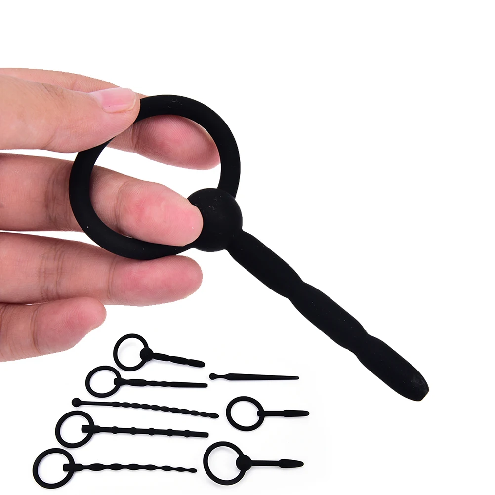 Silicone Penis Plug Urethral Sound No Vibrator Catheter Dilator Tube Insert Irritation For Men Sex Toy |