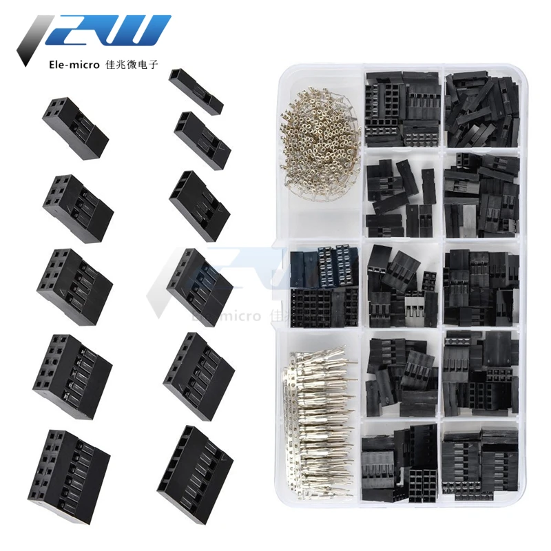 620 шт./310 шт. 2 54 мм DuPont jumper connector shell с набором клемм | Строительство и ремонт