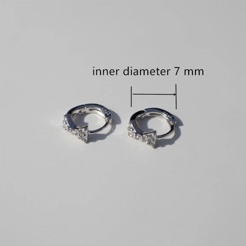 Модные серьги из стерлингового серебра 925 пробы с цирконом в форме любовного