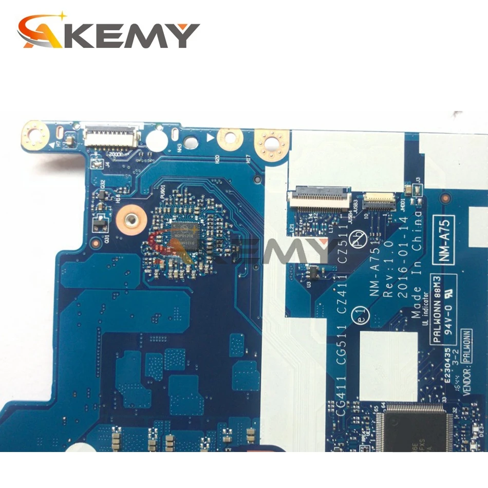 

Akemy For Lenovo 310-15IKB 510-15IKB Notebook Motherboard NM-A751 CPU I5 6200U GPU GT940M 2GB RAM 4GB 100% Test Work