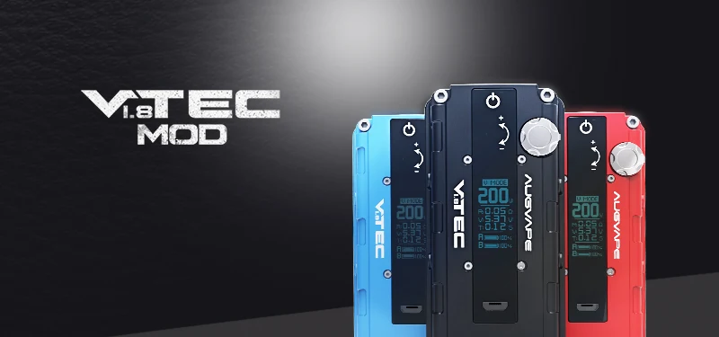 Augvape VTEC1.8 200 Вт электронная сигарета мод автоматический обход V режим OLED дисплей 510 разъем мод коробка новая версия Vape коробка мод