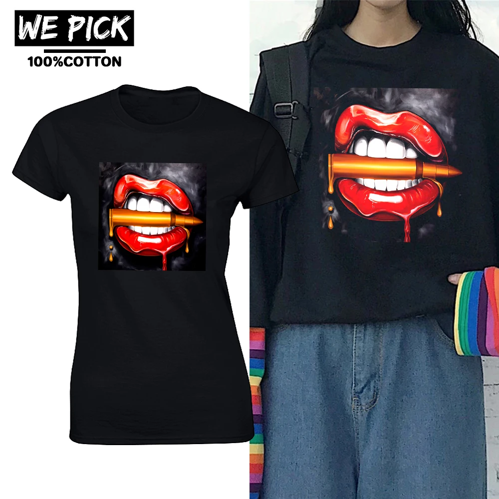 

2021 summer casual pattern T shirt 100% cotton fashion high quality round neck tops all-match breathable graphic short sleeve