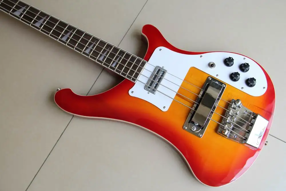 Новое поступление 4003 бас электрический 4 струны в Cherry Sunburst Бесплатная доставка