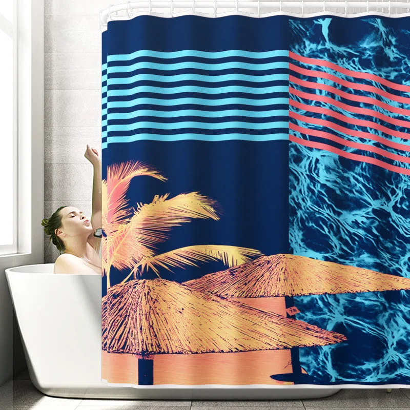 Домашний декор ковер для ванной коврик и набор водонепроницаемых занавесок душа