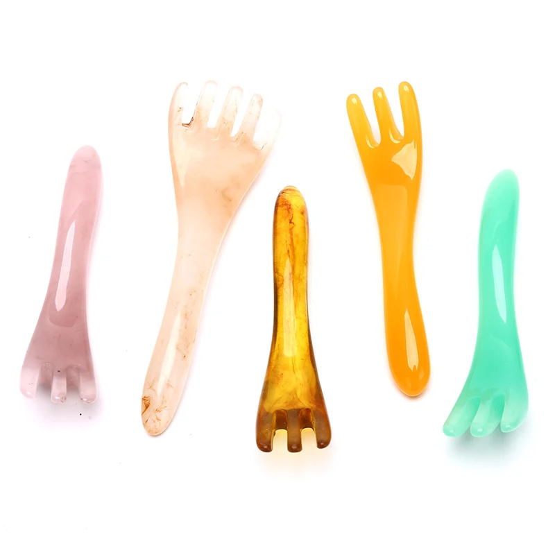 

Beeswax Facial SPA Gua Sha Board Body Massager Scraping Scalp Massage Combs