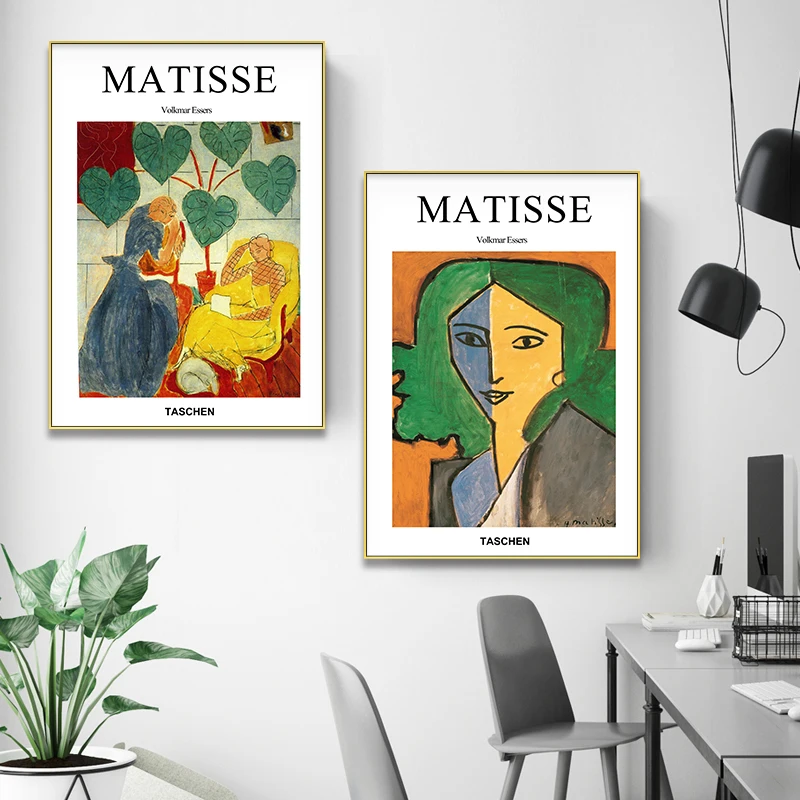 Matisse Модные Ретро плакаты и принты абстрактный портрет настенный художественный