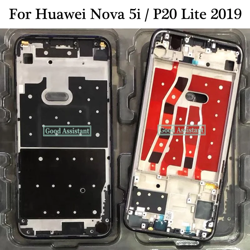 Передняя панель корпуса для Huawei nova 5i/Huawei P20 Lite 2019 ЖК дисплей лицевая рамка