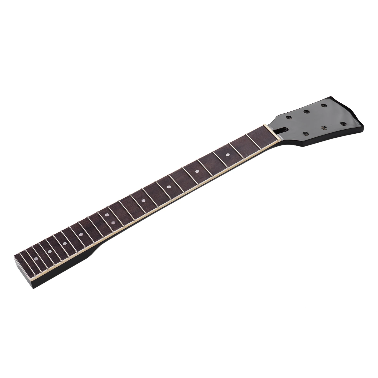 

Black Electric Guitar Neck Maple Wood 22 Frets Fingerboard with White Dots Inlay Replacement for Gibson LP Electric Guitar