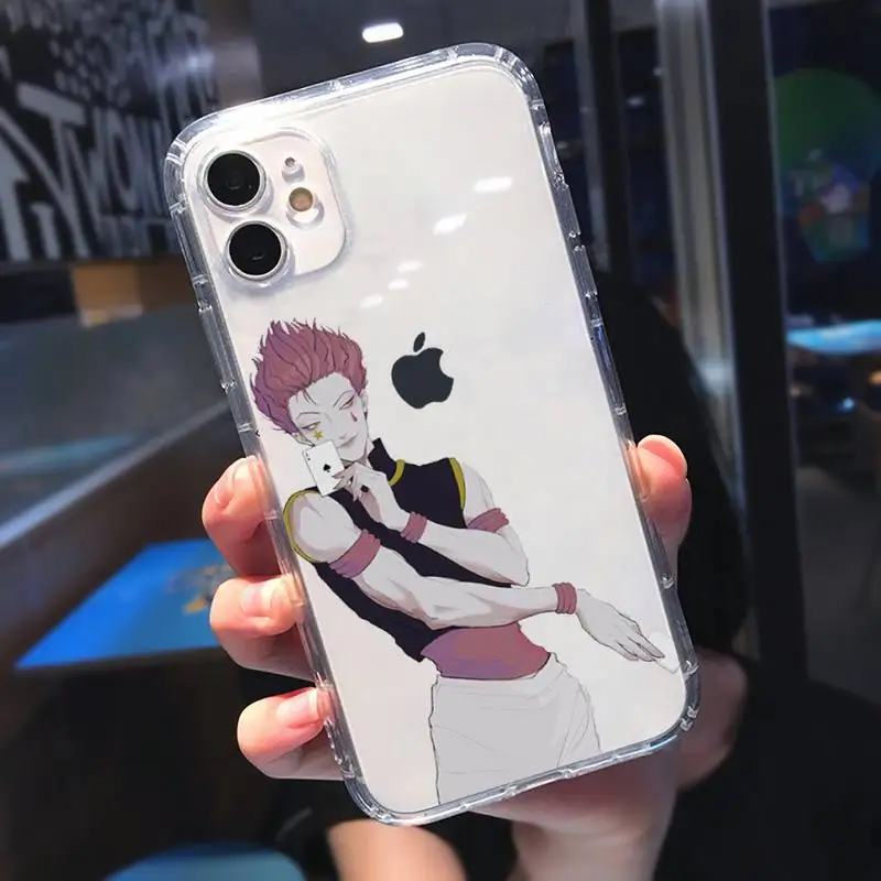 

Hisoka hunter x hunter Phone Case Transparent for iPhone 11 12 mini pro XS MAX 8 7 6 6S Plus X 5S SE 2020 XR