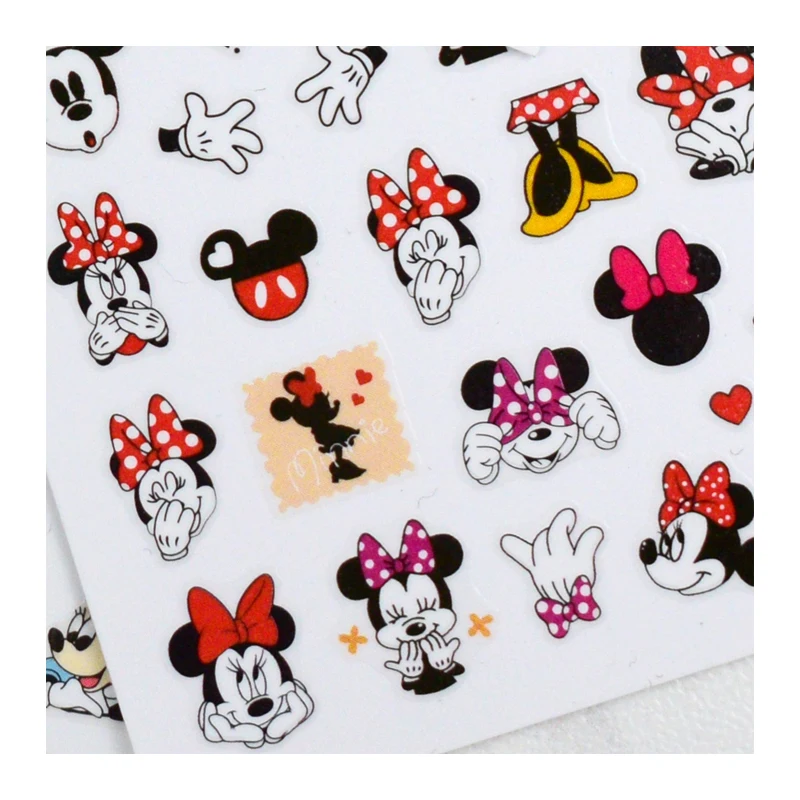 

1pcs Disney cartoon character Mickey Mouse nail stickers Snow White Rapunzel nail art decoration adhesive applique accessories.