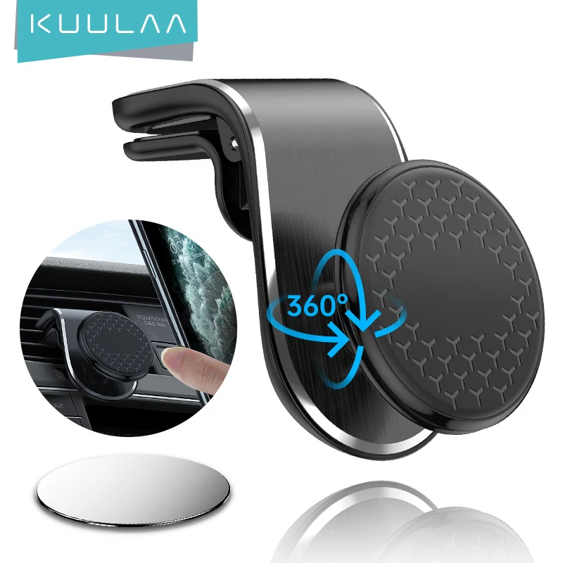 Автомобильный держатель для телефона KUULAA с поворотом на 360 градусов магнитная