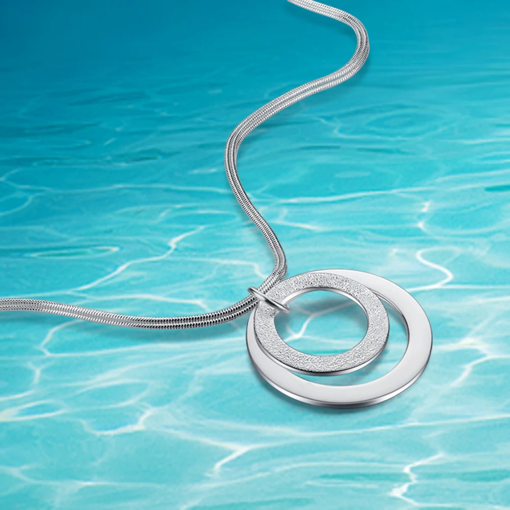 Ожерелье с большим круглым кулоном в европейском стиле ожерелье из