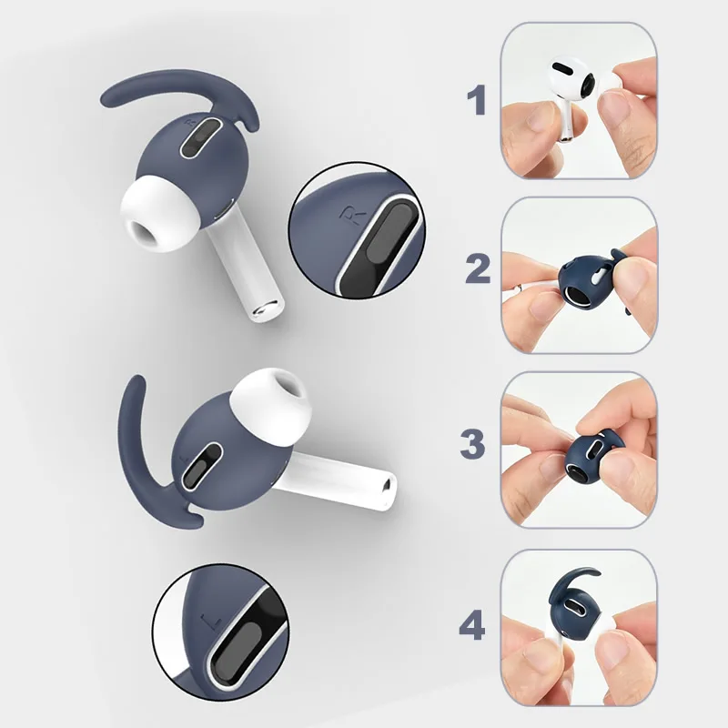 Силиконовый чехол для наушников Airpods Pro с крючком Apple Bluetooth аксессуары |