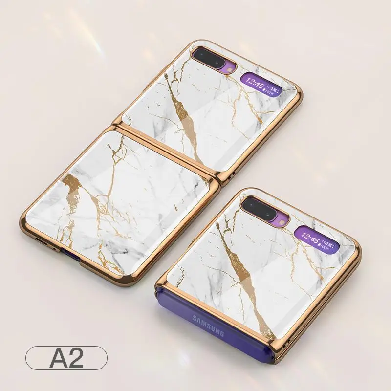 

For Samsung Galaxy Z flip Foldable Cellphone Shell Electroplated Painted Folding Phone Case