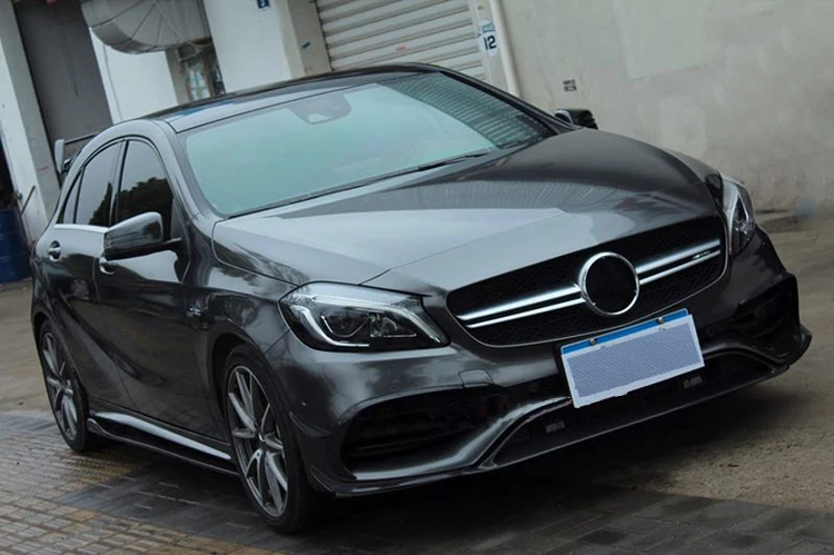 Для Mercedes Benz W176 A45 AMG передний и задний бампер диффузор спойлер боковая юбка