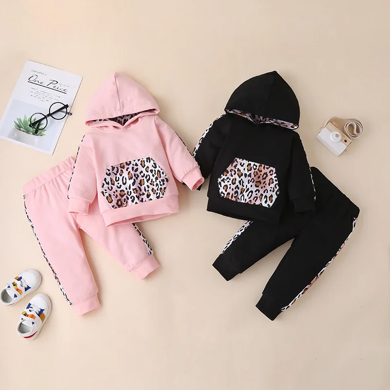 

Autumn and Winter Cartoon Pullover Kids Pink Long-Sleeved Thick Hooded Korean Suit Autumn and Autumn Clothing