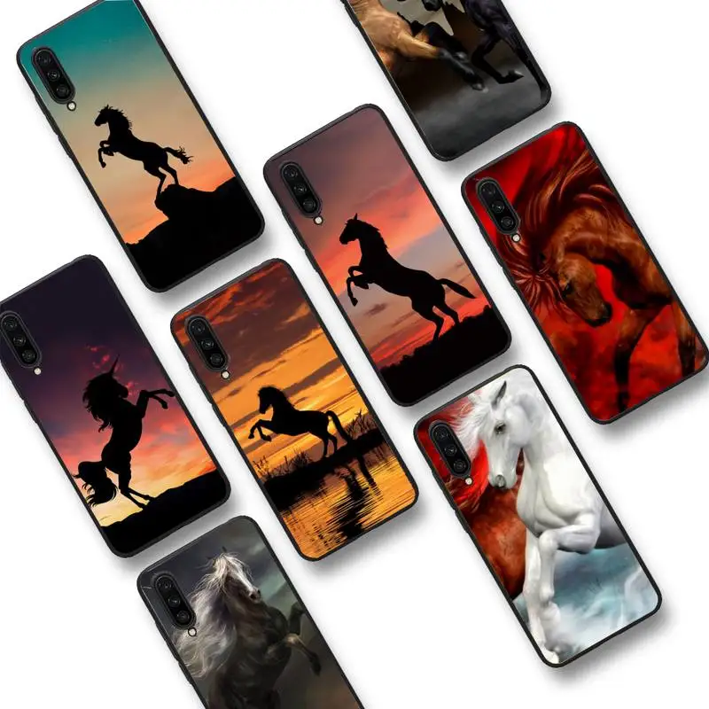 

Horse Animal Painting Pattern Phone Case For Redmi 9 5 S2 K30pro Silicone Fundas for Redmi 8 7 7A note 5 5A Capa