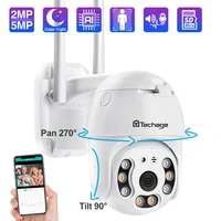 techage 1080p 5mp wifi ip camera wireless security camera outdoor speed dome ptz camera two way audio tf card ai human detection