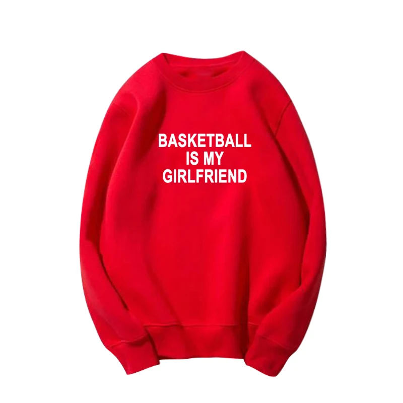 

Basketball Is My Girlfriend Couple Sweatshirts Pullover Cotton Letter Graphic Hoodies Clothes Oversize Sweatshirt Women Yellow