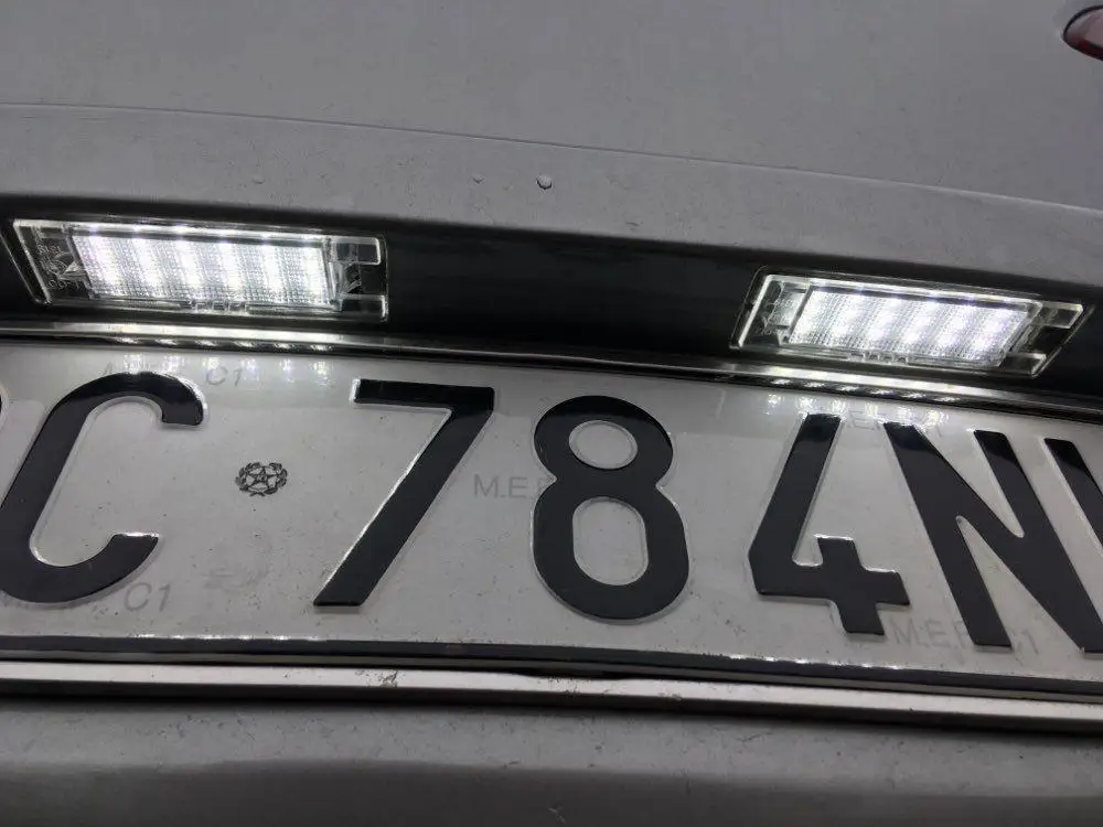 1 пара Автомобильные светодиодные лампы для номерного знака Alfa Romeo 147 156 159 166 Giulietta