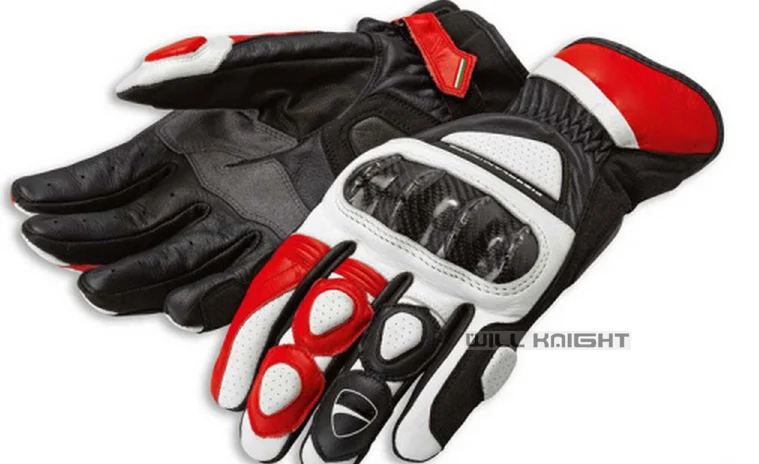 

Hot Selling Sport 2 C2 Leather Motorbike Motocross Dirt Bike Offroad Men's Scooter Riding Black White Red Gloves
