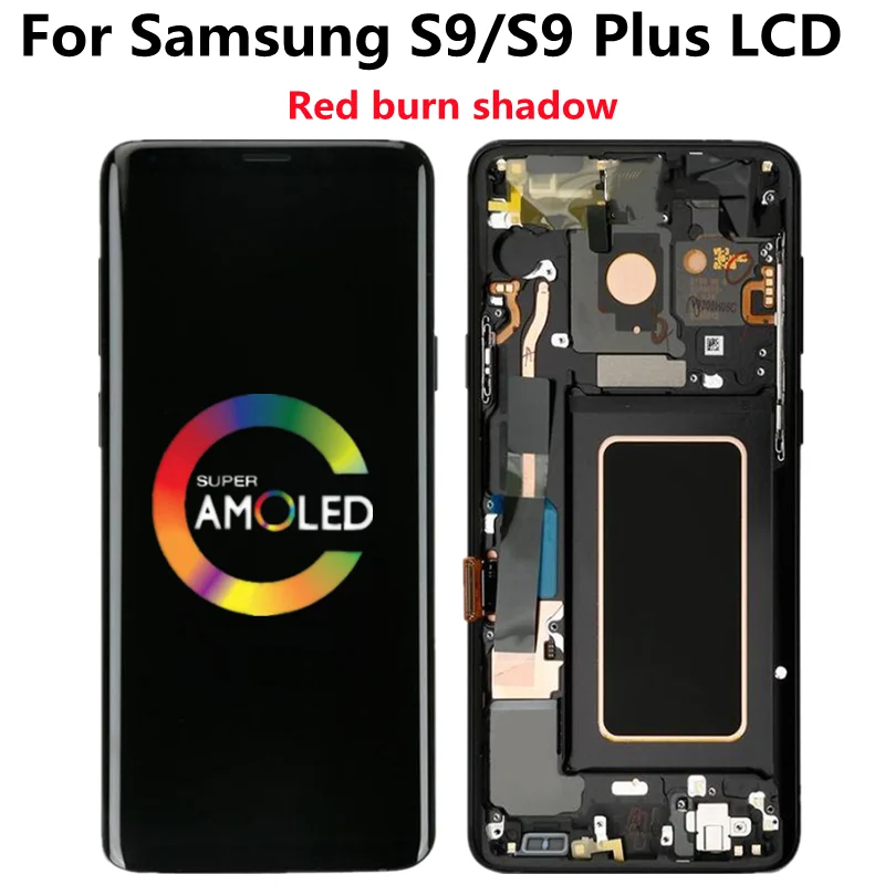

Оригинальный ЖК-дисплей для Samsung Galaxy S9 с рамкой Super Amoled G960F G960U сенсорный экран S9 Plus G965F G965U сенсорный экран в сборе