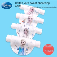 disney mickey childrens cotton sweat absorbent towel baby sweat towel kindergarten cotton gauze pad back towel 5 pack summer
