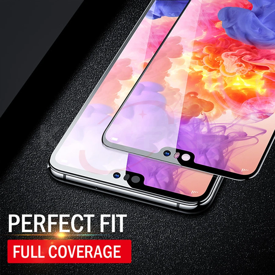 9D закаленное стекло с полным клеем для HUAWEI P30 Honor View 20 lite V20 Play 8X 9X Pro PSmart Plus 2019