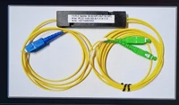10 pcslot 1x2 plc singlemode fiber optical splitter ftth plc fabrica esse splitter box sm plc 1x2 scupc scapc