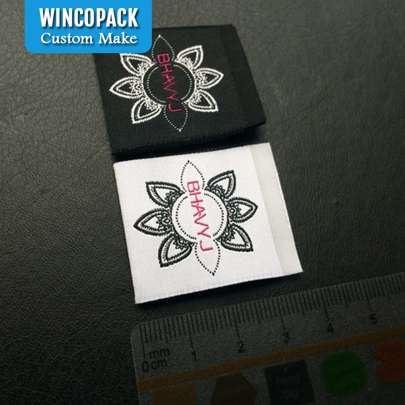 Брендовая этикетка класса люкс по индивидуальному заказу Главная ткани