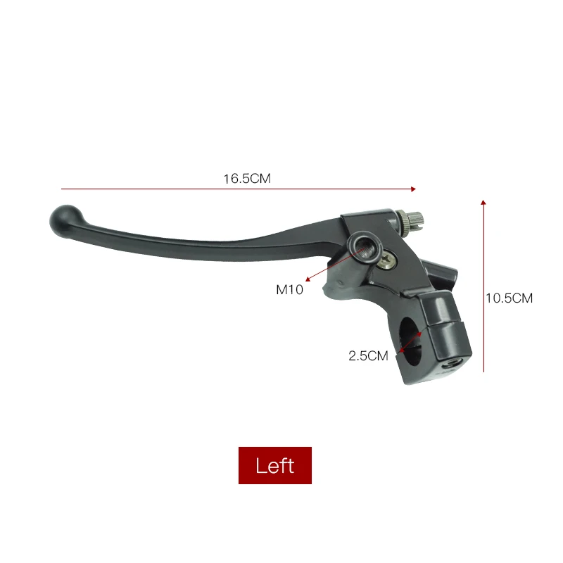 

Universal 1" 25mm Motorcycle Front Master Cylinder Hydraulic Brake Clutch Lever Upper Pump Horn Handle Left & Right