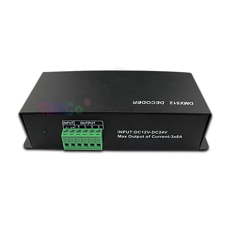 DC 5V 12V 24V RGB 3CH DMX 512 декодер светодиодный ленточный светильник контроллер для PWM