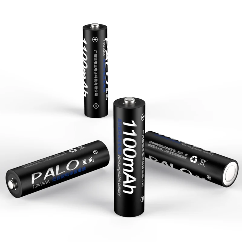 PALO AAA Rechargeable Bateria 1.2V NI-MH Batteries 1100mAh Battery For toys Microphone | Электроника