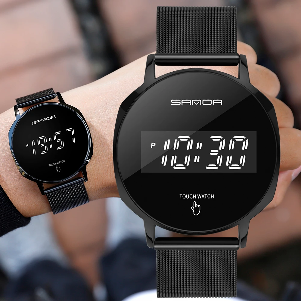 Часы SANDA Мужские Цифровые с сенсорным экраном модные водонепроницаемые