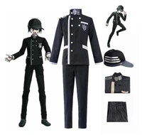 anime danganronpa v3 saihara shuichi detective uniform hat cosplay costume full set