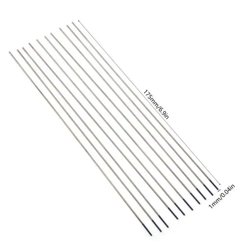 10 шт. стержневой вольфрамовый электрод игольчатый для сварки тонкий алюминиевый