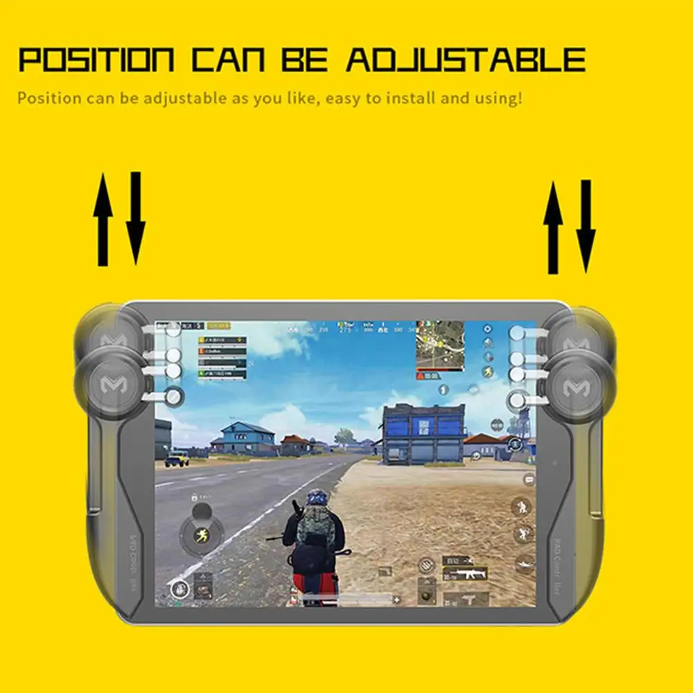 1 пара мобильных игровых контроллеров для PUBG 4 клавиши триггера планшетов