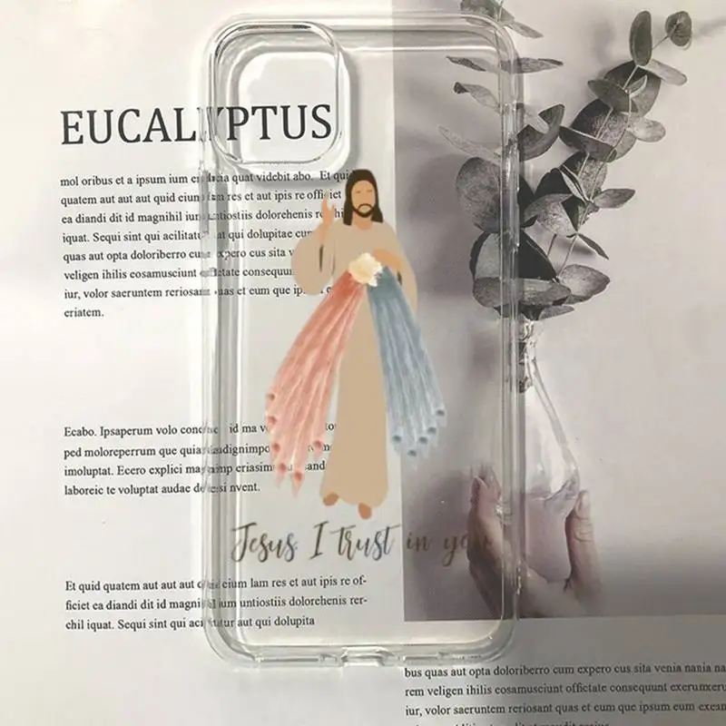 new faith christian religious jesus clear phone case for iphone 11 12 13 mini pro xs max 8 7 6 6s plus x 5s se 2020 xr case free global shipping