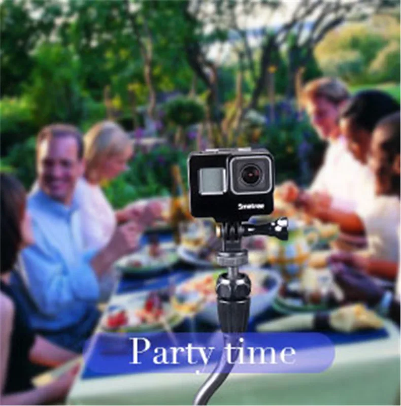 Гибкий Длинный поворотный зажим для крепления на зажиме Gopro Hero 7 6 5 4 DJI Xiaomi Yi