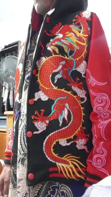 1 пара/лот изысканная вышитая ткань с драконом может использоваться для