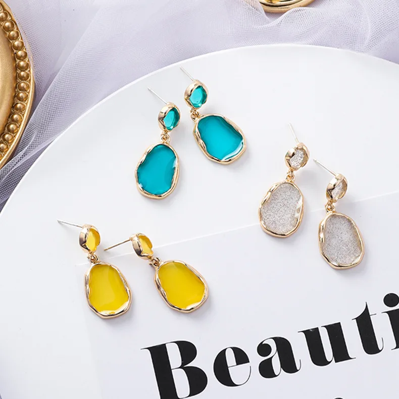 Корейские модные современные ювелирные изделия в новом дизайне имитация акрила